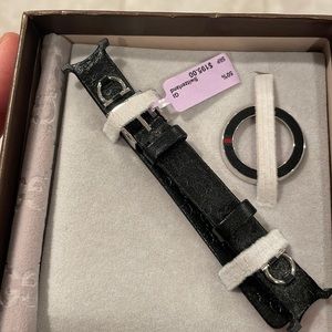 Gucci NWT Gucci Monogram Logo Authentic U Play Kit Watch Band Face Kit-black
